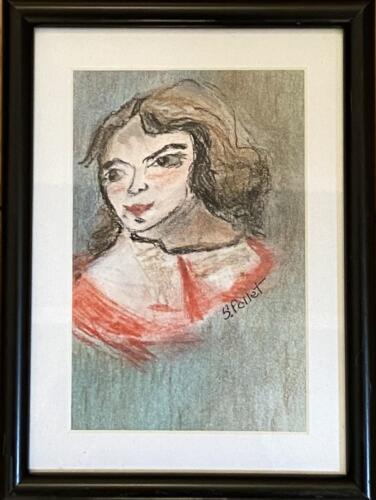 Portrait of a Girl6” X 9”FramedColored Pencils