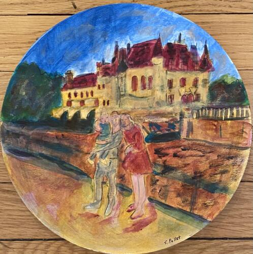 Family Memories in the Loire Valley-Chateau de Chenenceau10” RoundAcrylic