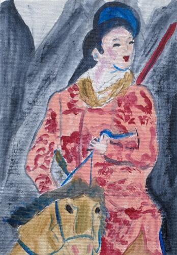 Woman Warrior For Juliette5”X7”AcrylicSold