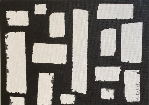 Black and White Series 25”X7”AcrylicSold