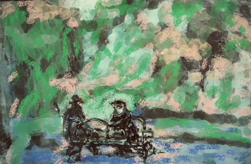 Park Bench Duo