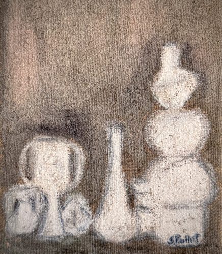 Still Life Series: Shapes7”X10”Acrylics and Pastels on Paper