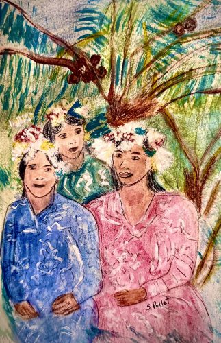 We All Look At The World Differently, And Vice Versa7”X10”Acrylics and Pastels on Paper