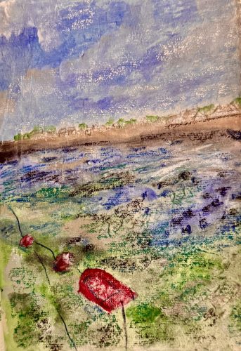 Low Tide6”X 8”Acrylics and Pastels on Handmade Paper