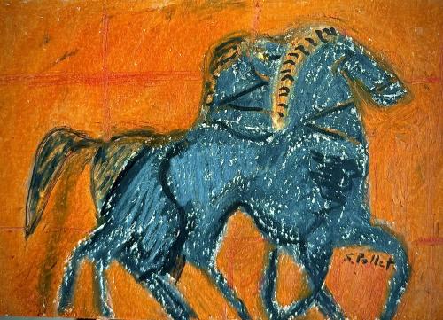 Greek Horses5.5” X 8.5”Oil Pastels, Pastel Pencils, Graphite