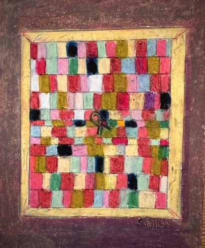 Homage to Klee and Asymmetrical Quilters5.5” X 8.5”Oil Pastels and Pastel Pencils on Paper