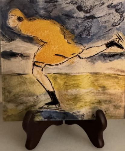 Moving Forward5.5”X 8.5”Acrylics and Pastels on Paper