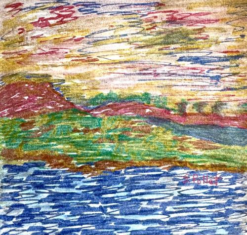 Island Life Series5.5”X 8.5”Markers on Paper