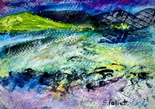 Island Life Series5.5”X 8.5”Pastels and Watercolors on Paper