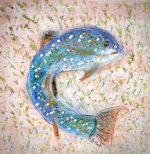 Fisherman’s Dream5.5”X 8.5”Pastels on Paper