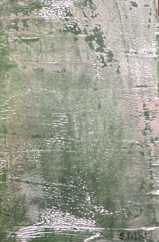 Ripples5.5” X 8.5”Acrylics on Paper-Gelli Printing