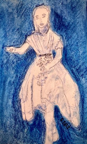 Sweetness5.5” X 8.5”Acrylics and Pastels on Paper