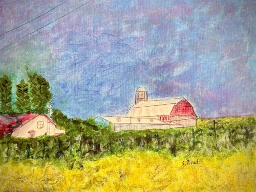 Farm Country9”X12”Acrylic on Paper