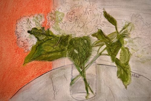 A Gift5.8”x 8.3”Acrylics on Paper