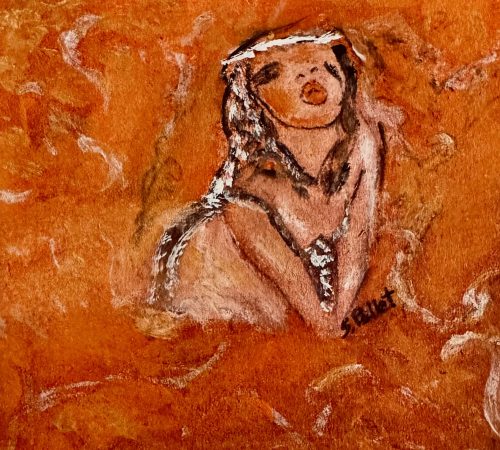 Yearning5.8”x 8.3”Acrylics and Pastels on Paper