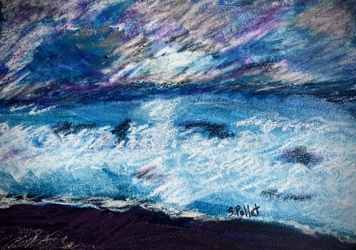 Atlantic Ocean Colors5.8”x 8.3”Acrylics and Pastels on Paper