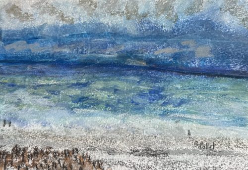 Atlantic Ocean Storm Brewing5.8”x 8.3”Acrylics and Pastels on Paper