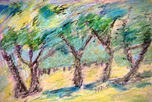 A Grove Of Trees5.8”x 8.3”Acrylics and Pastels on Paper