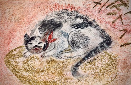 Waiting For Wisdom5.5”X 8.5”Acrylics and Pastels on Paper