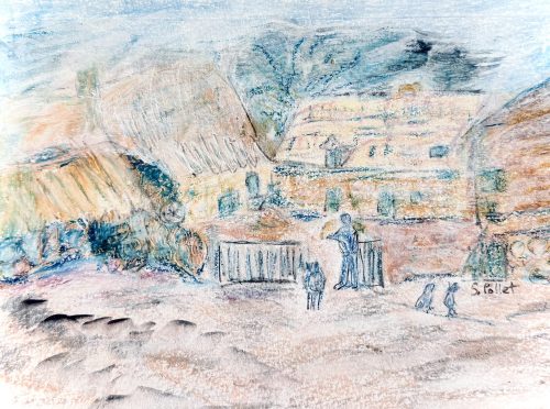 It Takes A Village5.5”X 8.5”Acrylics and Pastels on Paper