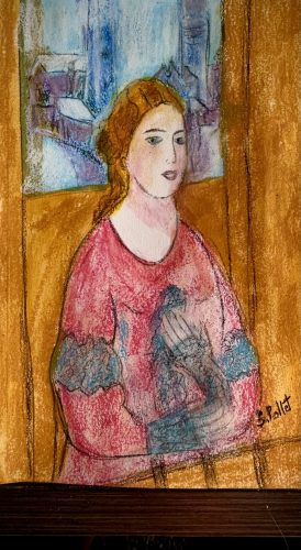 By Window Light5.5”X 8.5”Acrylics and Pastels on Paper