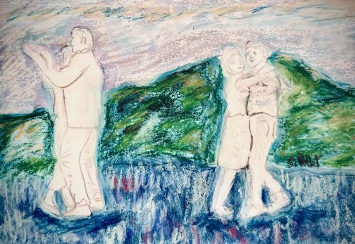 Memories of Ghostly Dances5.5”X 8.5”Acrylics and Pastels on Paper