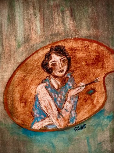 Everything Is Art5.5”X 8.5”Acrylics and Pastels on Paper