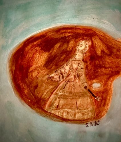 Painting Through The Ages5.5”X 8.5”Acrylics and Pastels on Paper