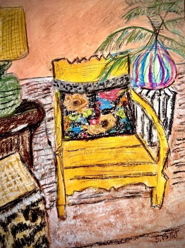 Multi Textured7”X10”Acrylics and Pastels on Paper