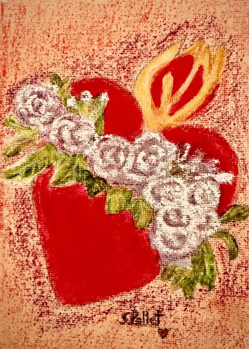 Valentine 20265”X7”Acrylics on Canvas