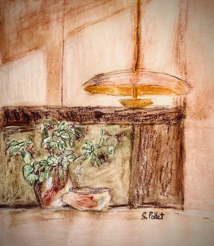 Shine a Light7”X10”Acrylics and Pastels on Paper