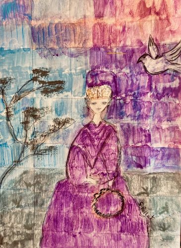 Mosaics7”X10”Acrylics and Pastels on Paper