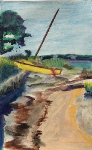Boat6”X 9”Watercolor