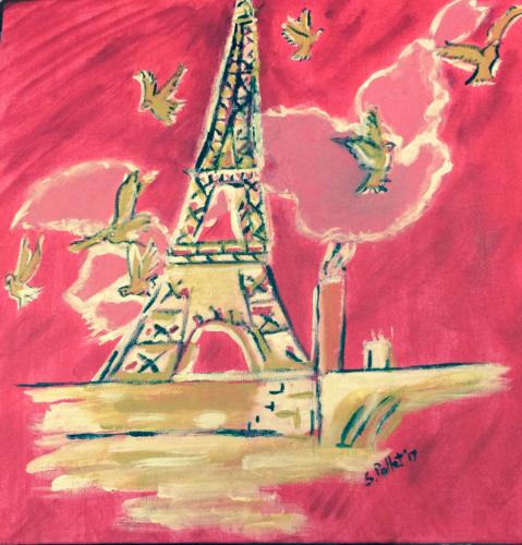 Eiffel Tower12”X 12”AcrylicSold