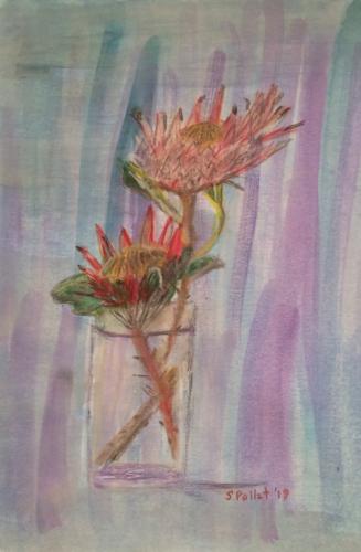 Flowers in Vase9”X 12”Watercolor