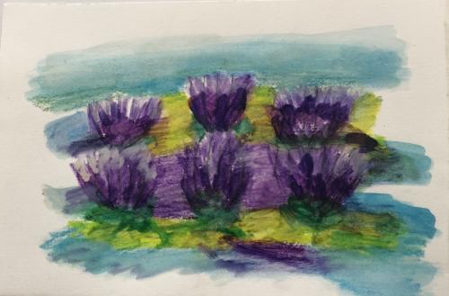 Lavender6”X9”Watercolor